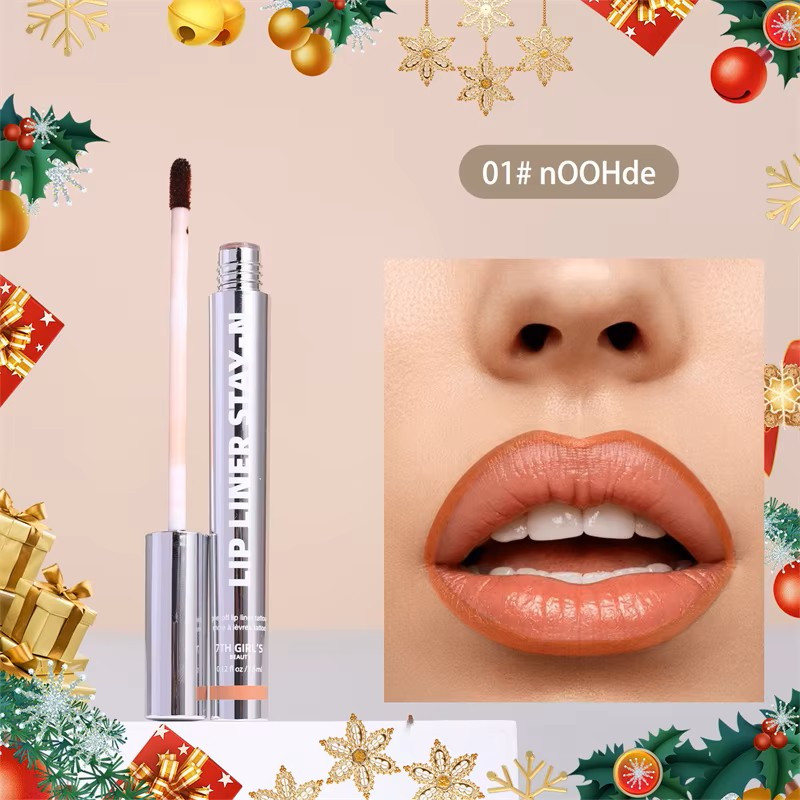 Peel Off Lip Liner Tattoo, Long Lasting Waterproof Lip Stain, Semi-Permanent Matte
