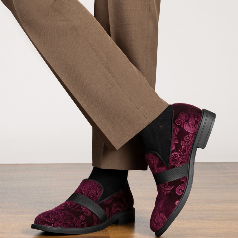 mens dress tuxedo shoe slip classic patent loafers - Temu