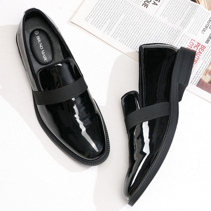 mens dress tuxedo shoe slip classic patent loafers - Temu display picture 2