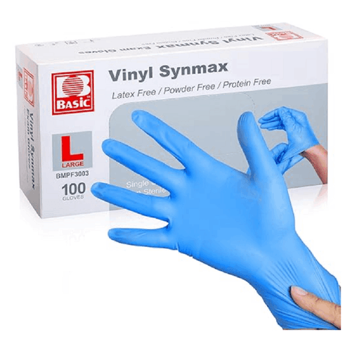 100pcs black vinyl synthetic gloves 4 mil latex free disposable gloves for cooking cleaning and food prep outdoor household cooking cleaning hair nail