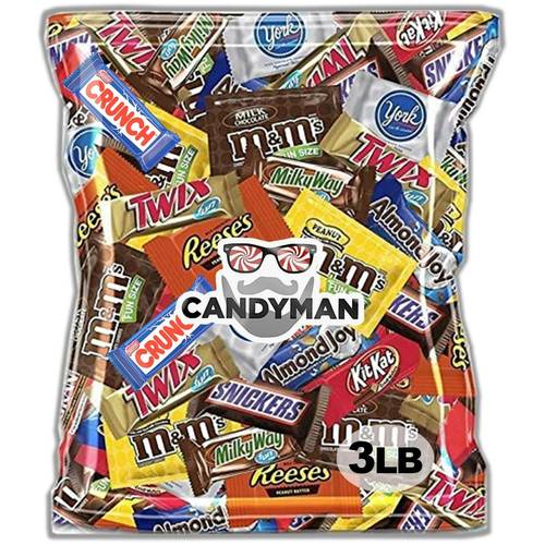 chocolate size individually wrapped treats 3 pound bag