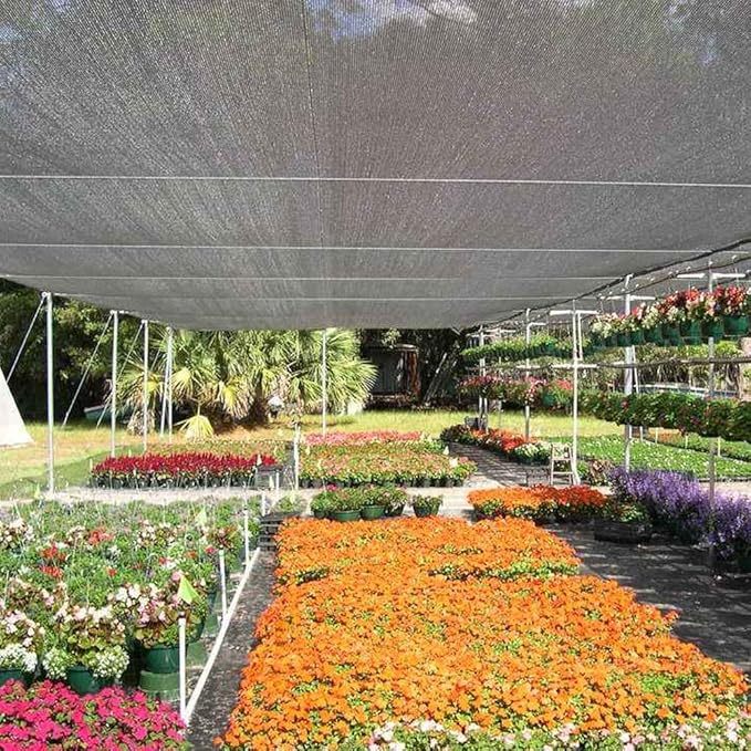 8 pin black durable anti uv sun shade net for     gazebo pergola and greenhouse use details 1