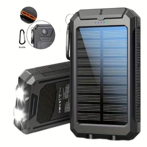 portable 10000mah dual 5v usb portoutput with led flashlight compass durable suitable forvarious mobile phones outdoor camping and emergencypower needs making it for festivals