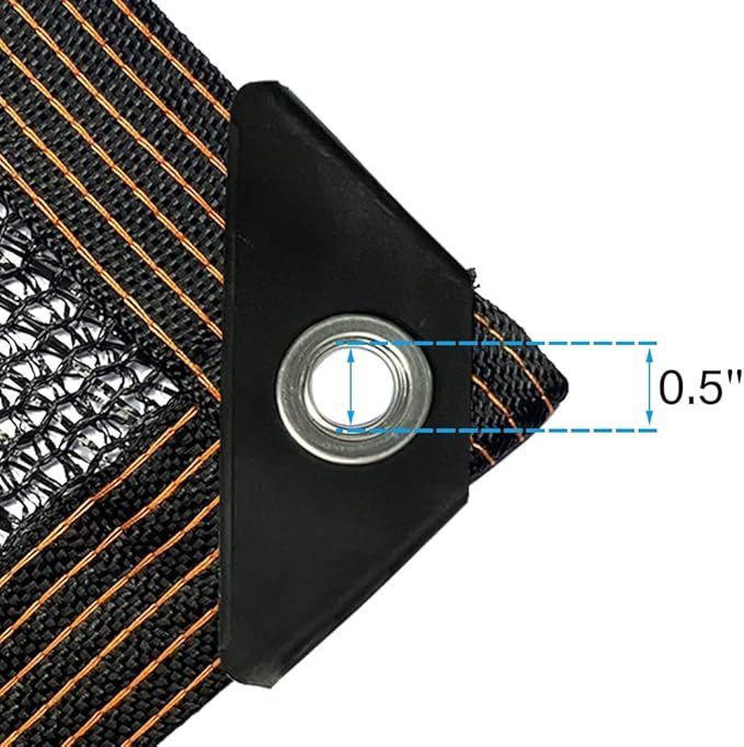 8 pin black durable anti uv sun shade net for     gazebo pergola and greenhouse use details 3