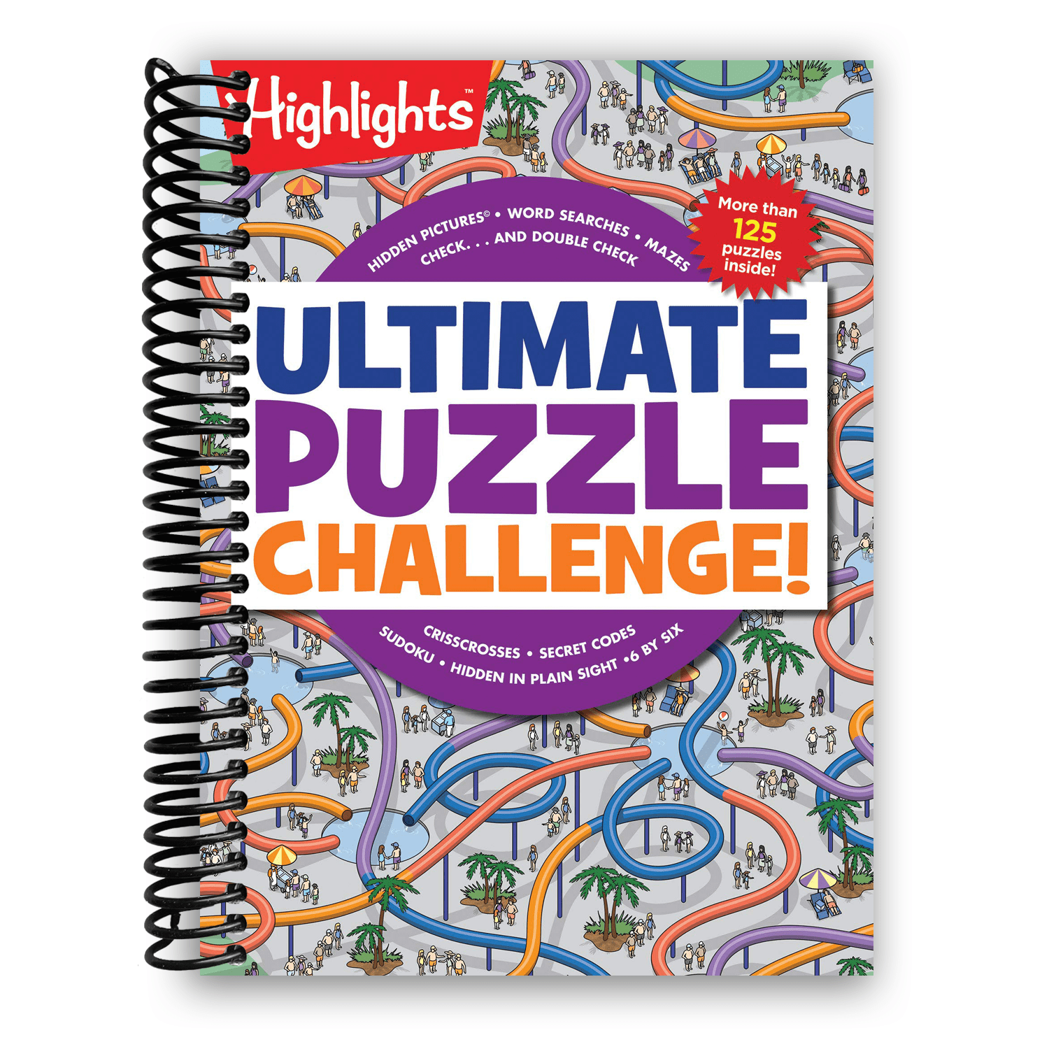 Ultimate Puzzle Challenge! (Highlights Jumbo Books & Pads) [Spiral-bound] Highlights