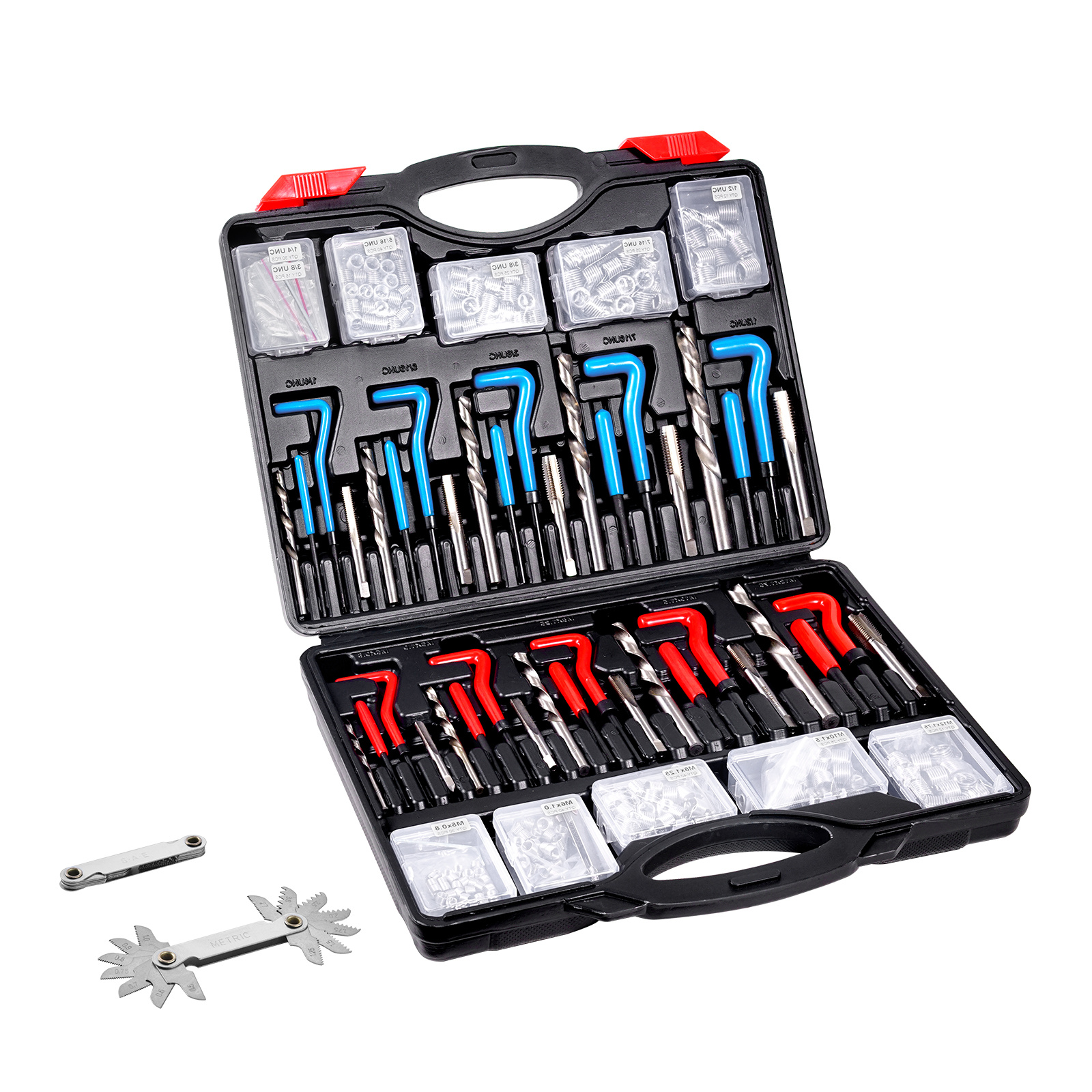 TEMU Vevor Thread Repair Kit 338-piece Sae And Metric Rethreading Tool Kit