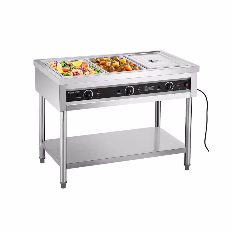4 pan 5 pan commercial food warmer steam table with independent temperature control 110v 220v Product details 1