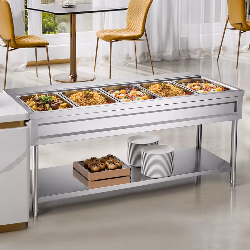 4 pan 5 pan commercial food warmer steam table with independent temperature control 110v 220v Product details 24