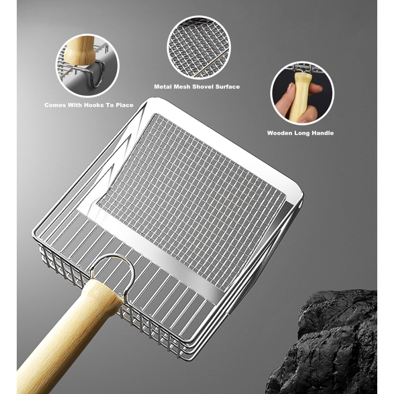 TEMU 1pc/2pcs-cat , Aluminum Alloy Cat , Cat Litter Collector, Durable And Easy To Clean, Ergonomically Designed, Suitable For Cat Litter Boxes