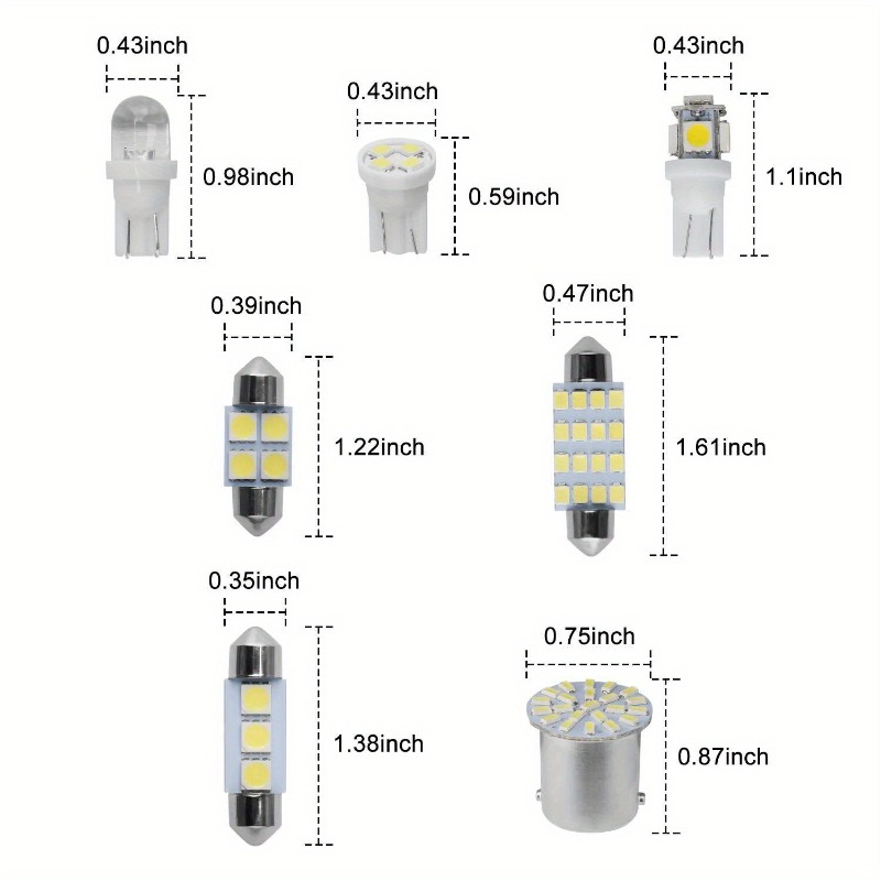 led bulb car sold on Temu United States