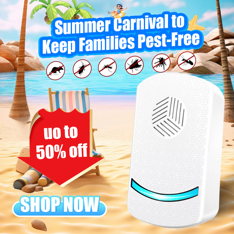 TEMU 【 2025 Upgraded Dual Speaker 】 8 Packs Of Ultrasonic Insect Repellent, Indoor Electronic Insect Repellent, Suitable For Rodents, , Mice, Bugs,