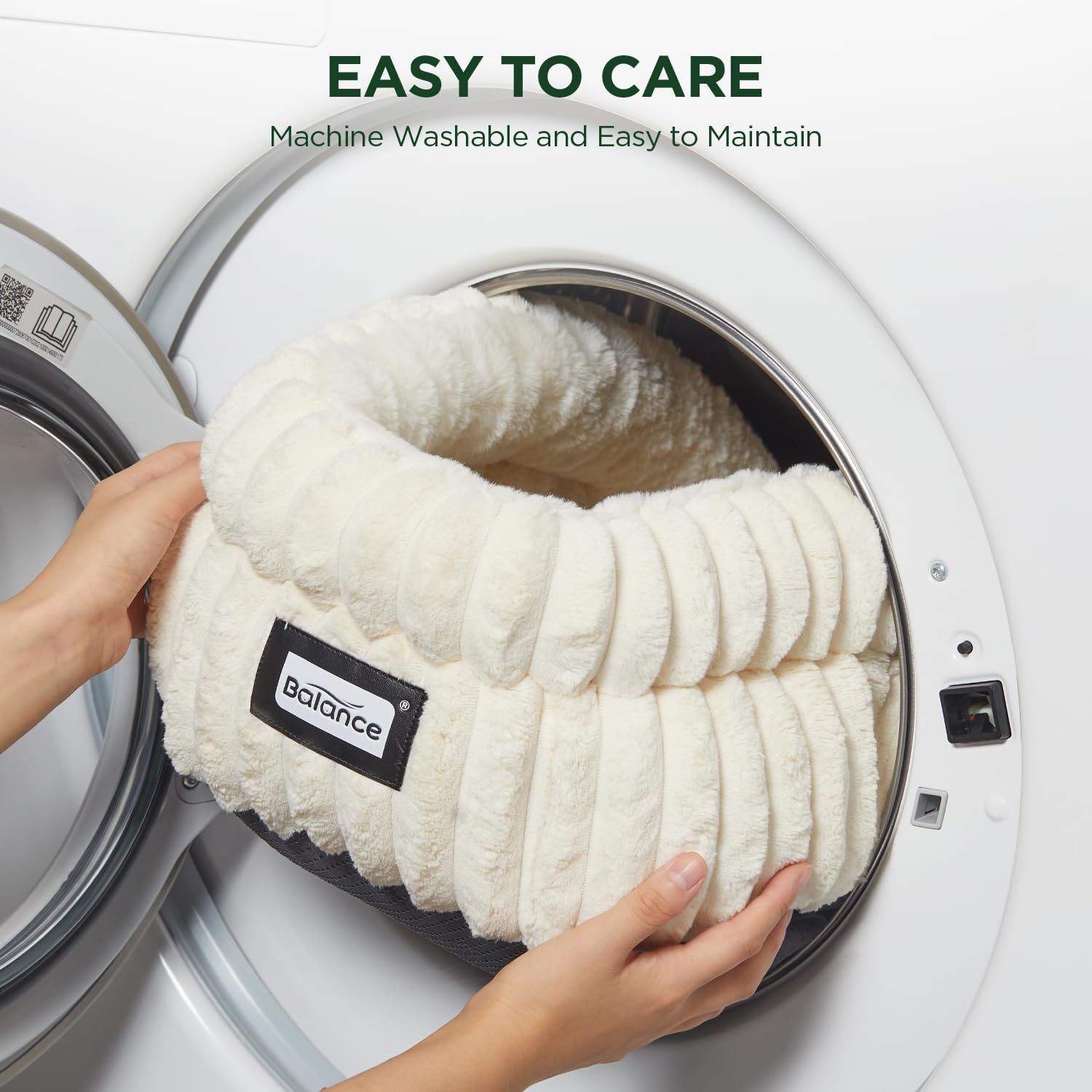 cat bed kitten bed washable round cat beds for indoor cats super soft plush   fur pet bed for puppy and kitten with anti slip bottom Product details 1