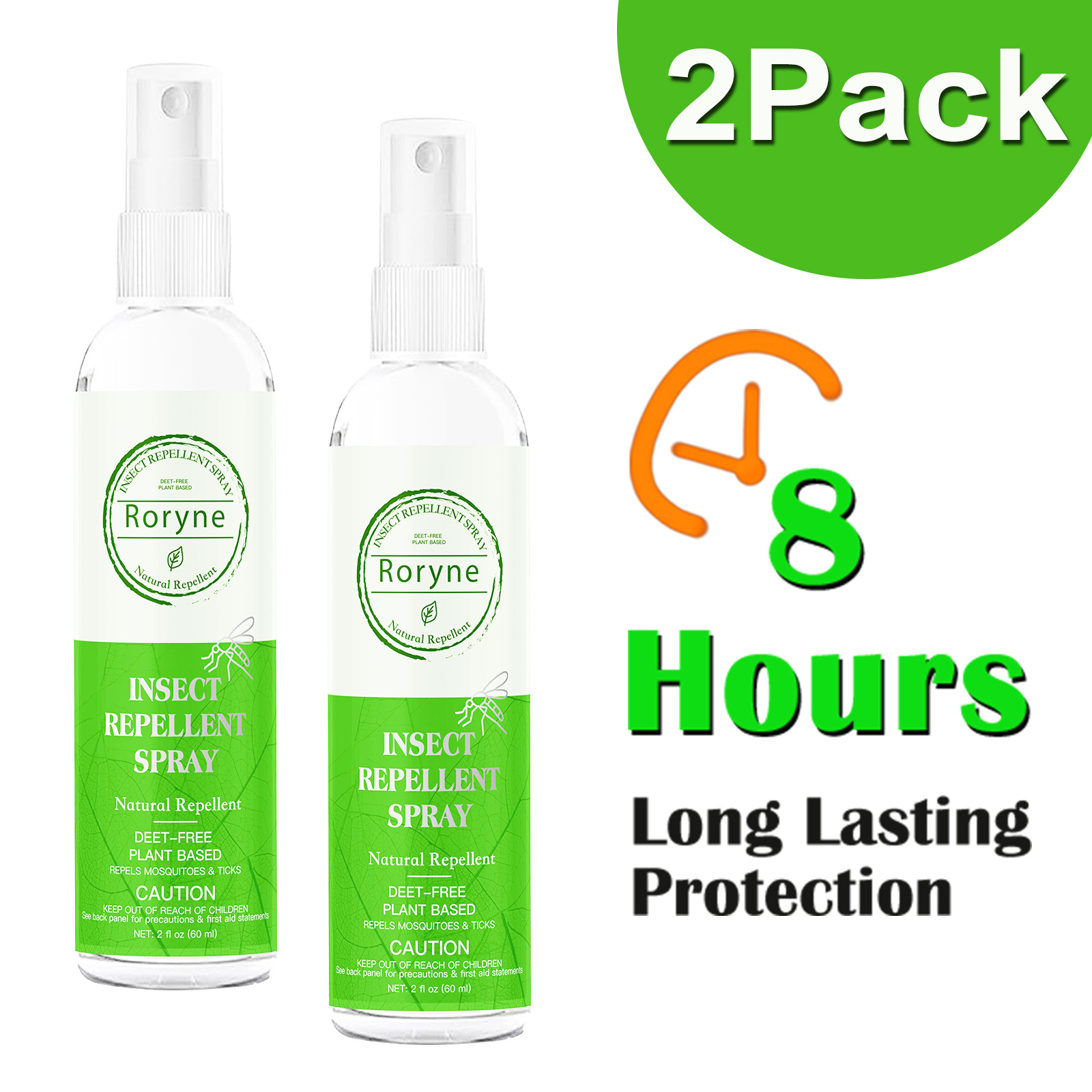 TEMU Repellents Spray - Insect Repellent Spray Made With Oils, Repellent Spray -free Repellent For Skin Travel Size 2 Fl Oz, 2 Pack