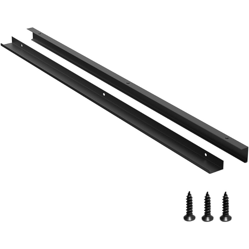 Qjaiune Back Mount Finger Edge Pull 80mm/3.15", Aluminum Hidden Handle