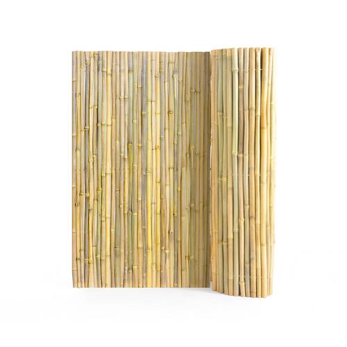 natural rolled bamboo fence bamboo panel 4 6 ft h x 6 8 ft l x 0 75