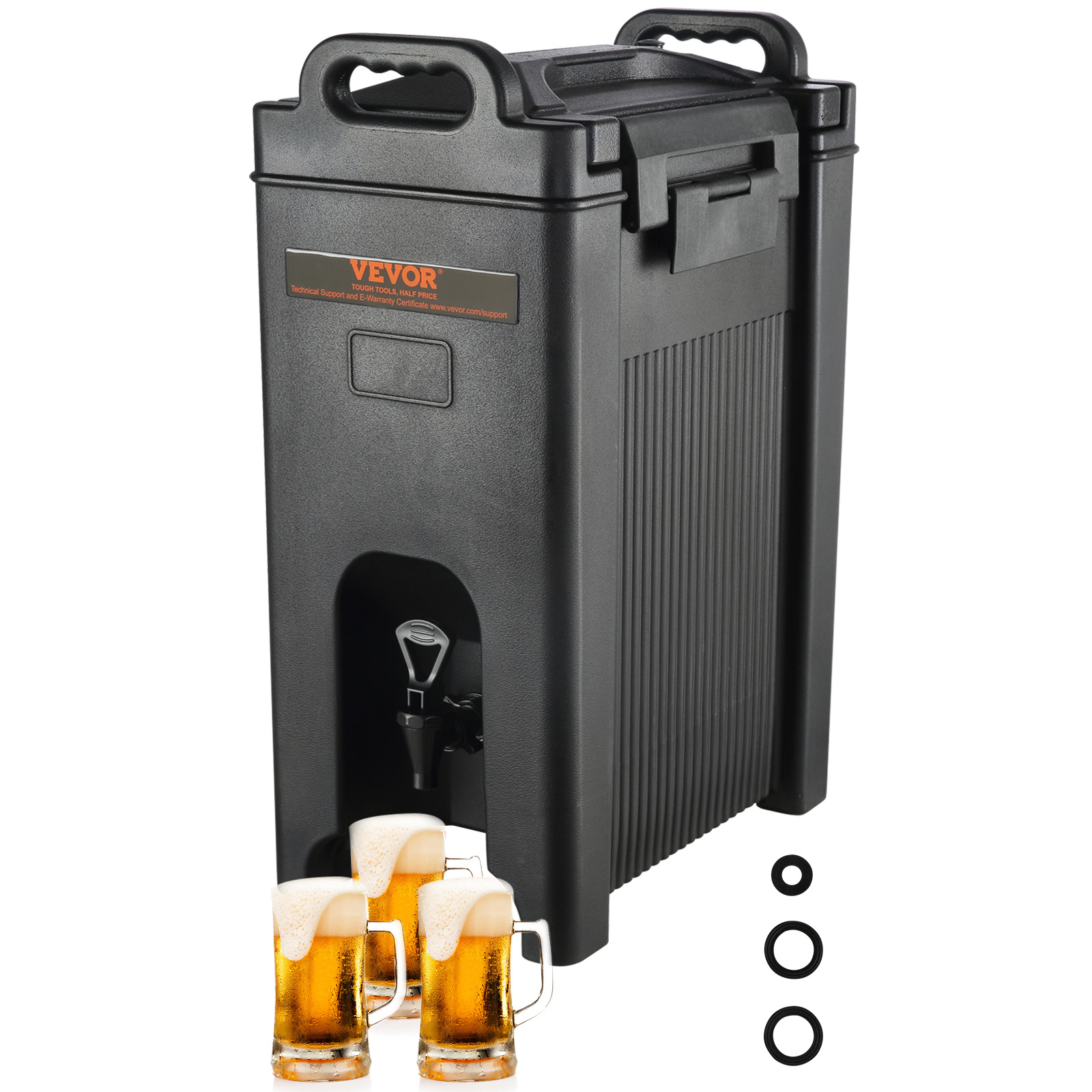 TEMU Vevor Insulated Beverage Dispenser, 5 Gallon/10 Gallon, Food-grade Hot And Cold Beverage Server, Thermal Drink Dispenser Cooler With 0.9 In Pu