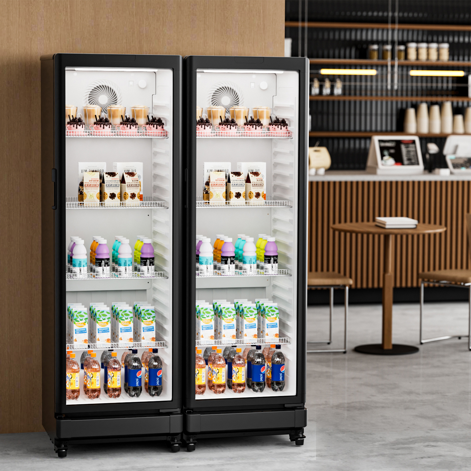 commercial   refrigerator 5 7 8   47 cu ft glass door beverage fridge Product details 14