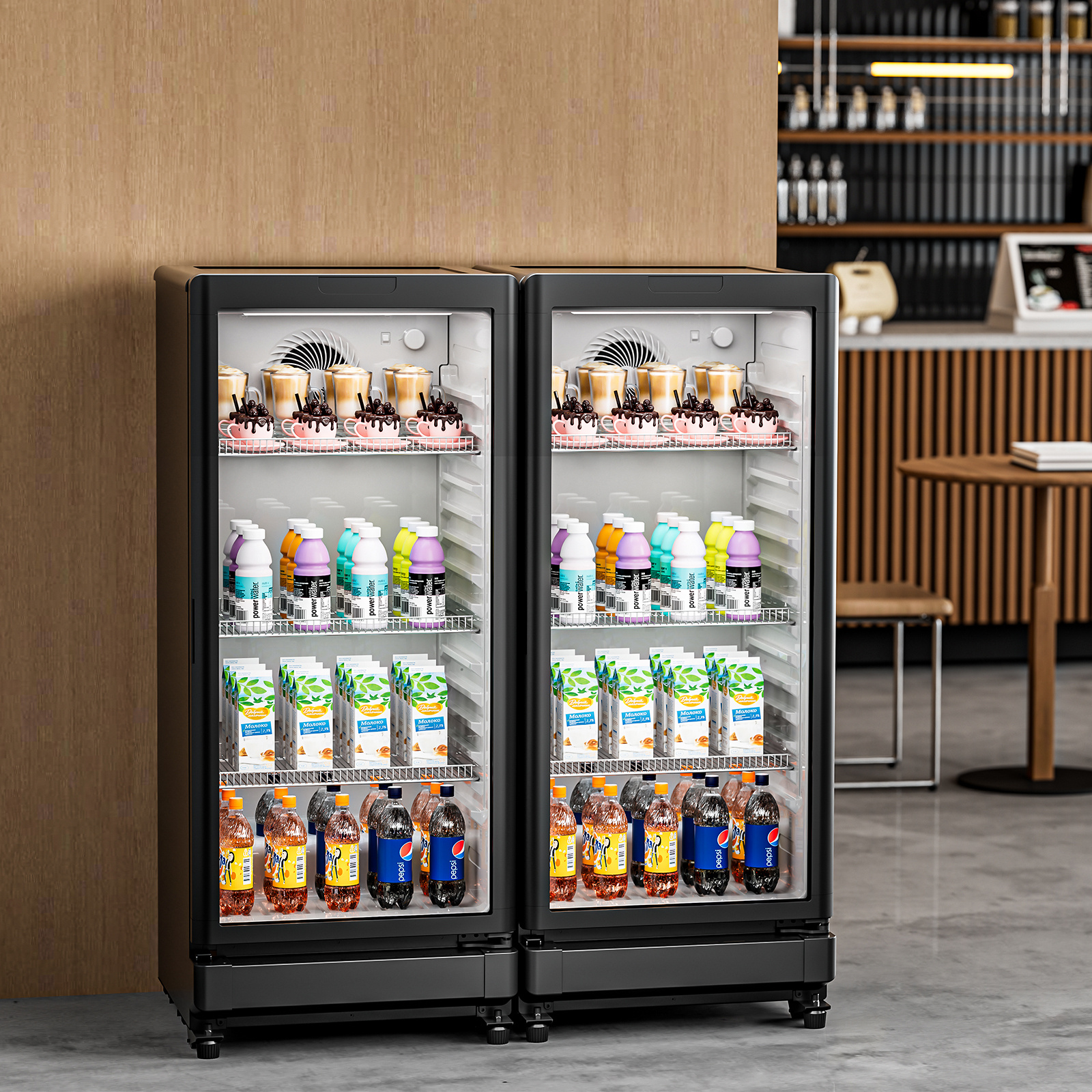 commercial   refrigerator 5 7 8   47 cu ft glass door beverage fridge Product details 8