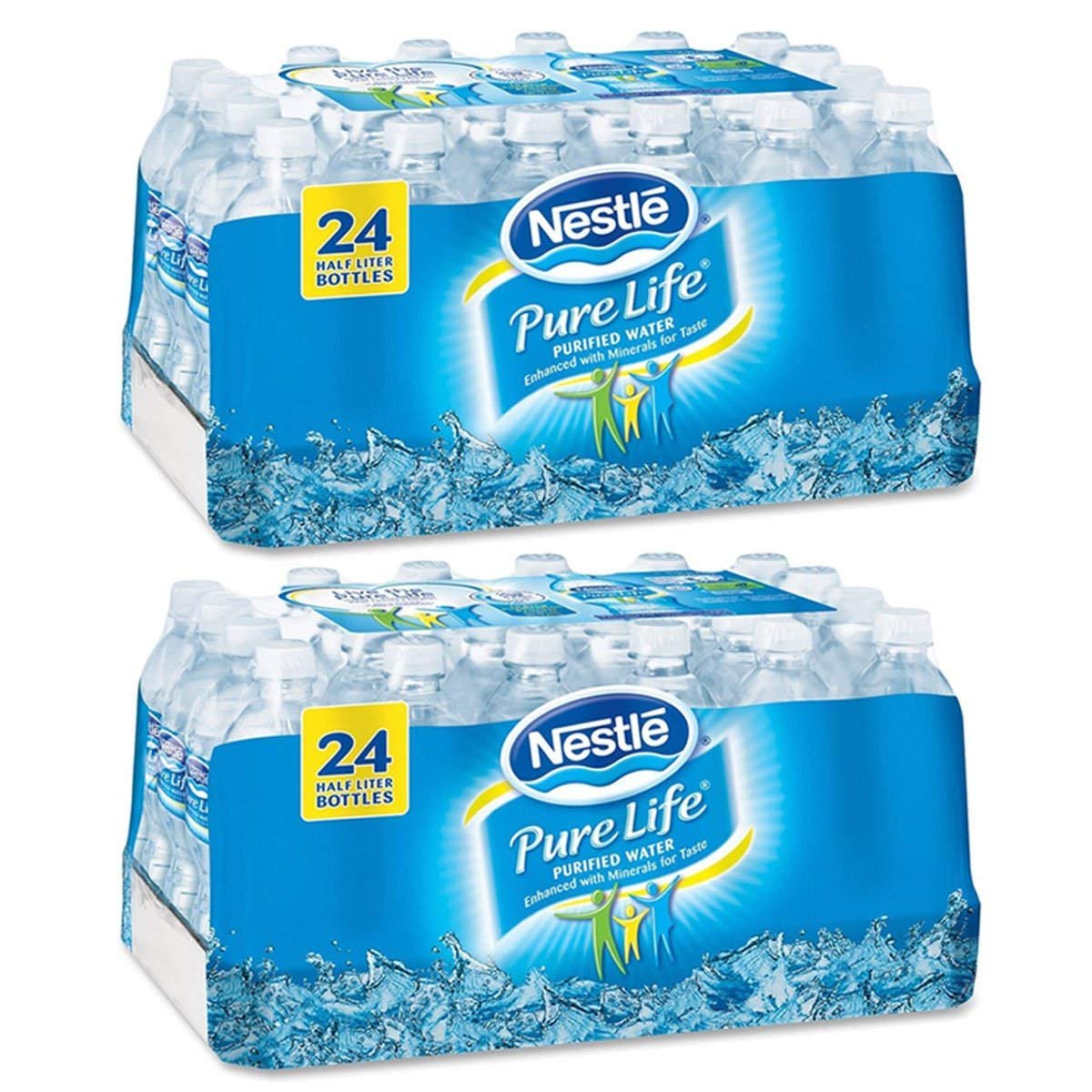 TEMU Pure Life Purified Water, 16.9 Oz. Bottles, 2 Cases (24 Bottles)