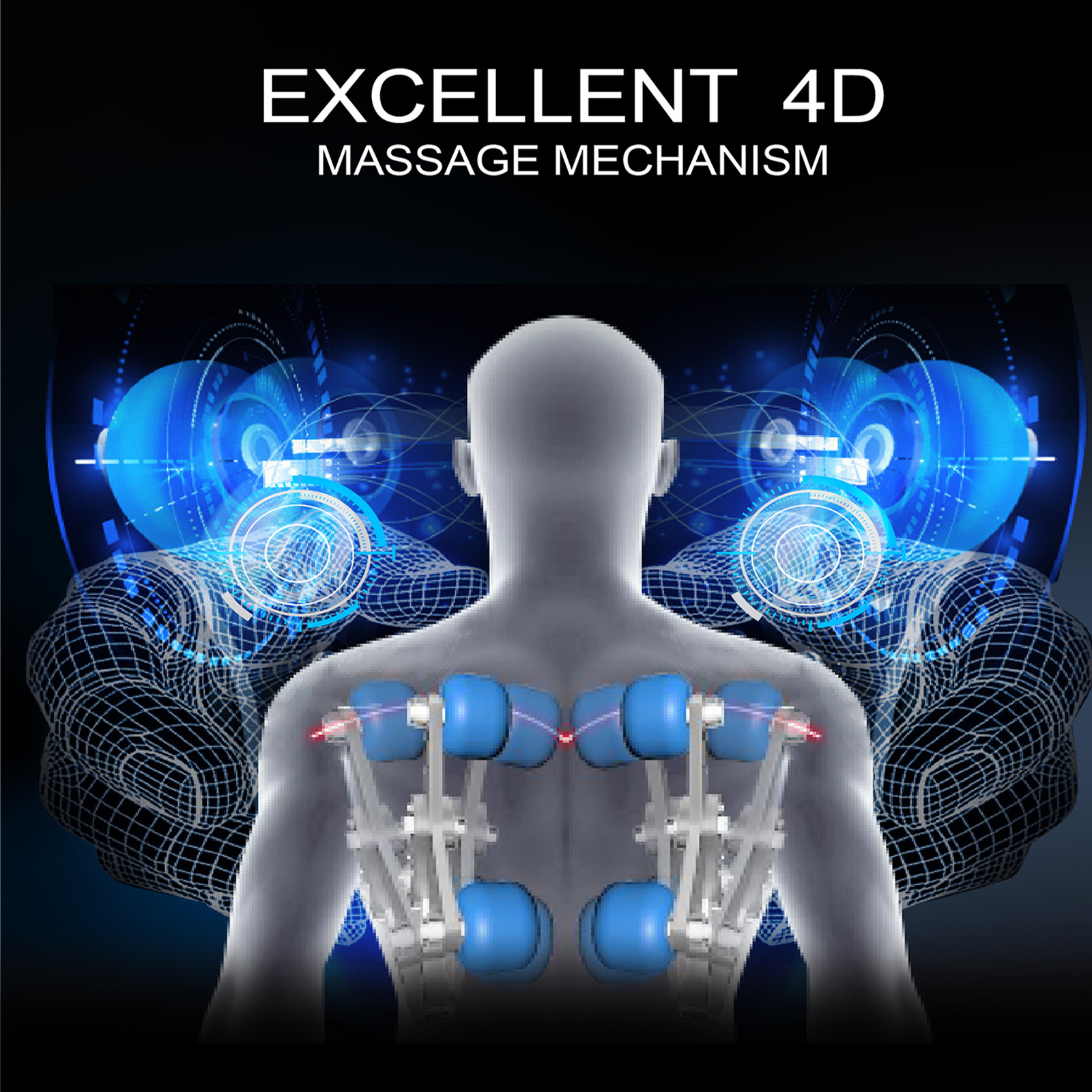 2025 new   version 4d massage chair zero gravity full body massage chair and recliner   control automatic leg rest calf and   roller heating Product details 3