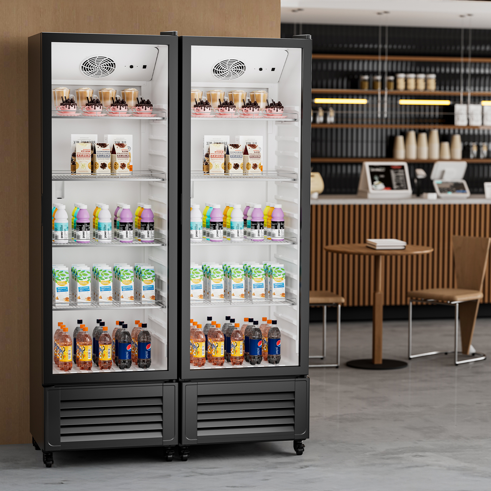 commercial   refrigerator 5 7 8   47 cu ft glass door beverage fridge Product details 22