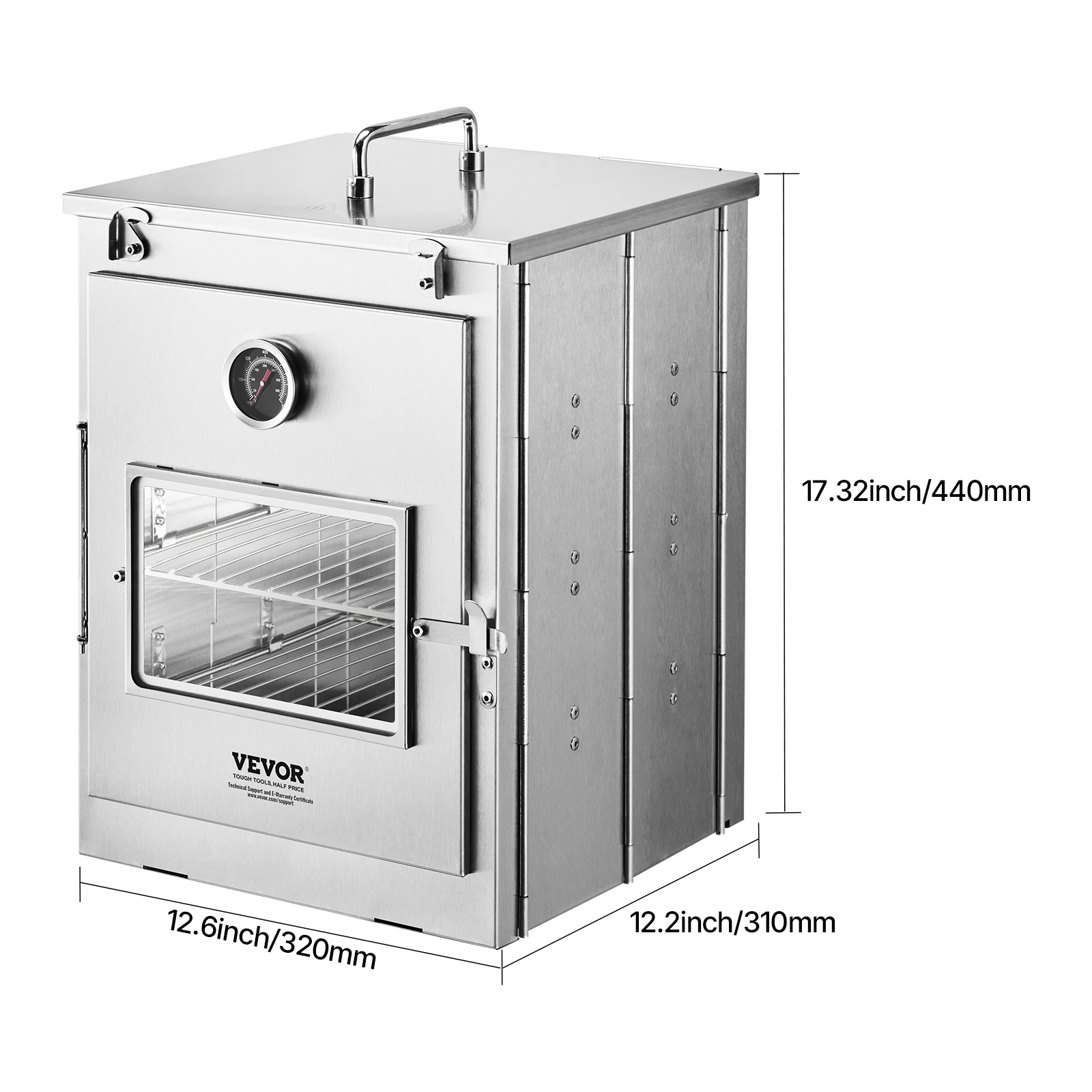 Foldable Camping Oven Stainless Steel Portable Camping Stove 3 Tier Grill