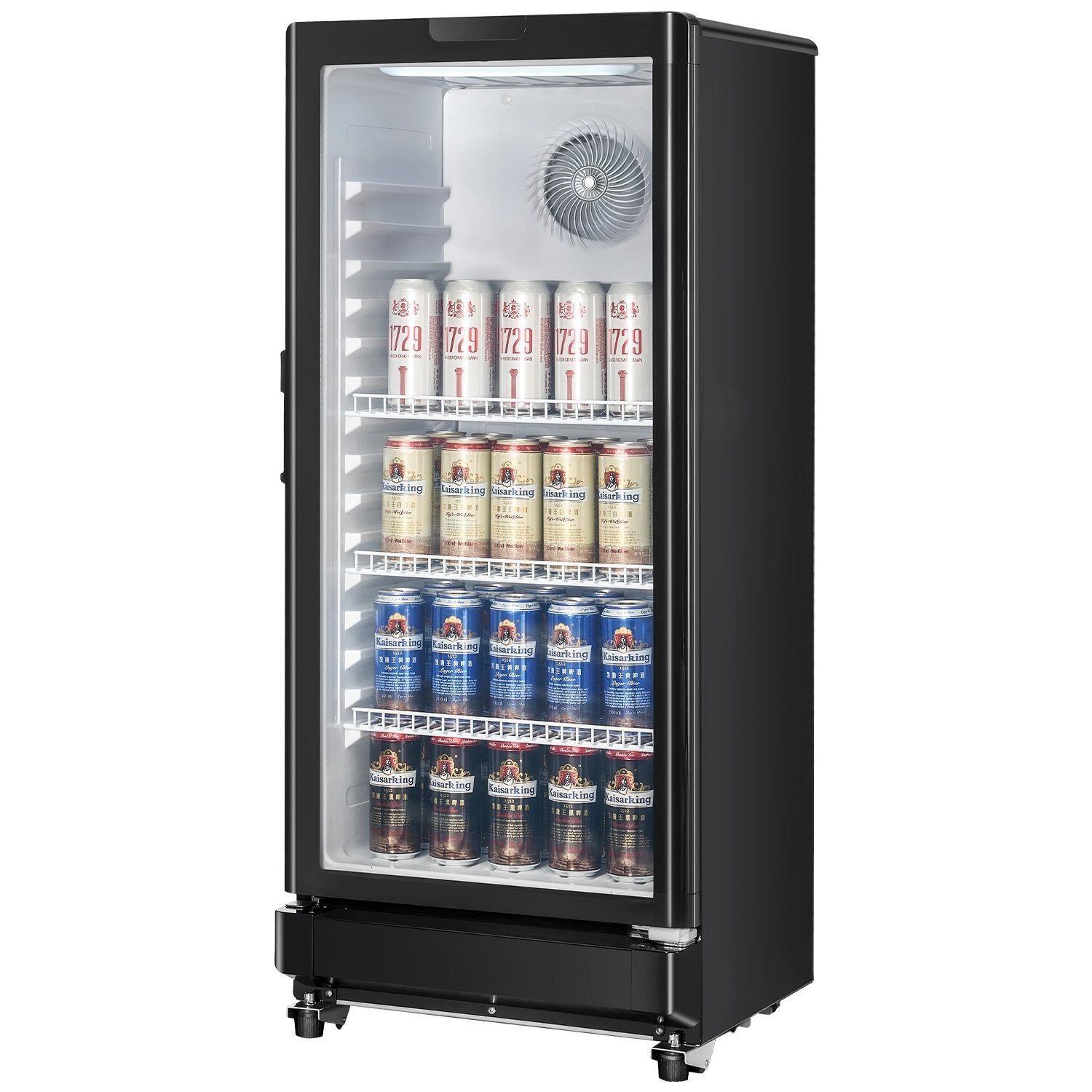 commercial   refrigerator 5 7 8   47 cu ft glass door beverage fridge Product details 1