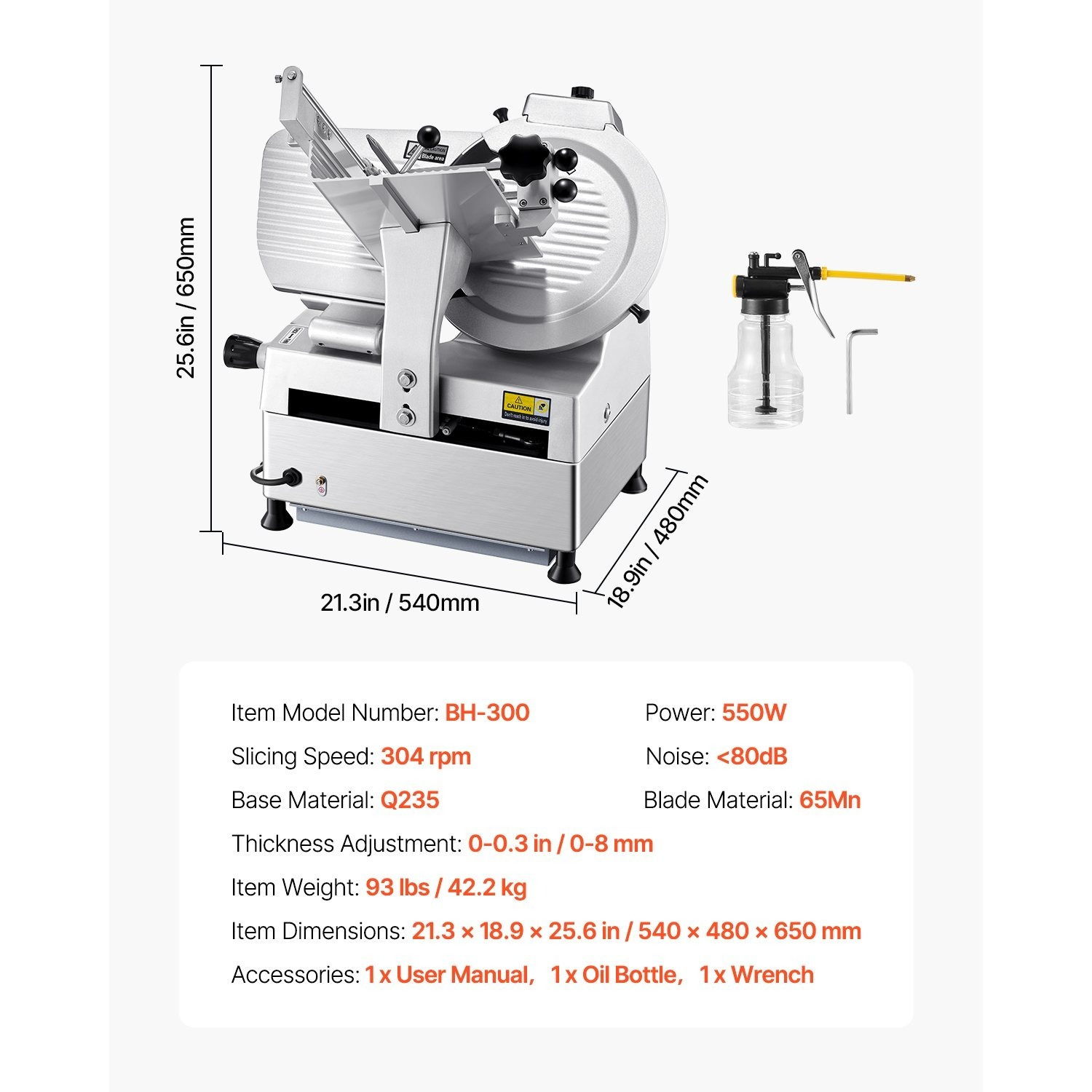 meat slicer 550w 12 electric   food slicer for   meat   Product details 6