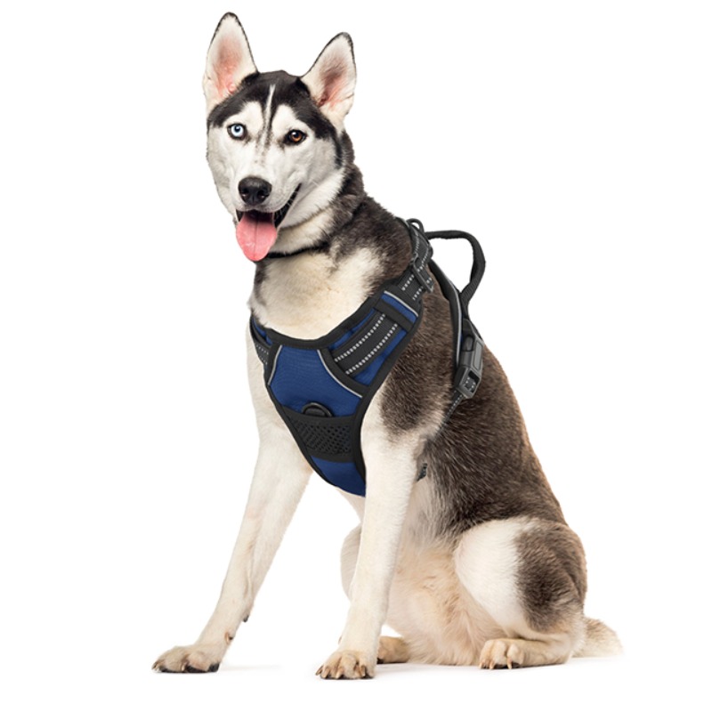 reflective dog harness vest harness handle - Size : XL - Items : Red Product Image