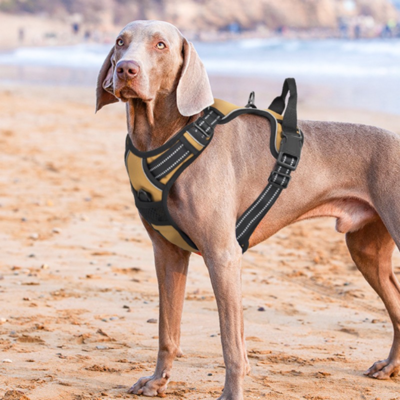 reflective dog harness vest harness handle - Size : XL - Items : Red Product Image