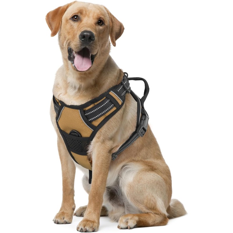 reflective dog harness vest harness handle - Size : XL - Items : Red reflective dog harness vest harness handle - Size : XL - Items : Red