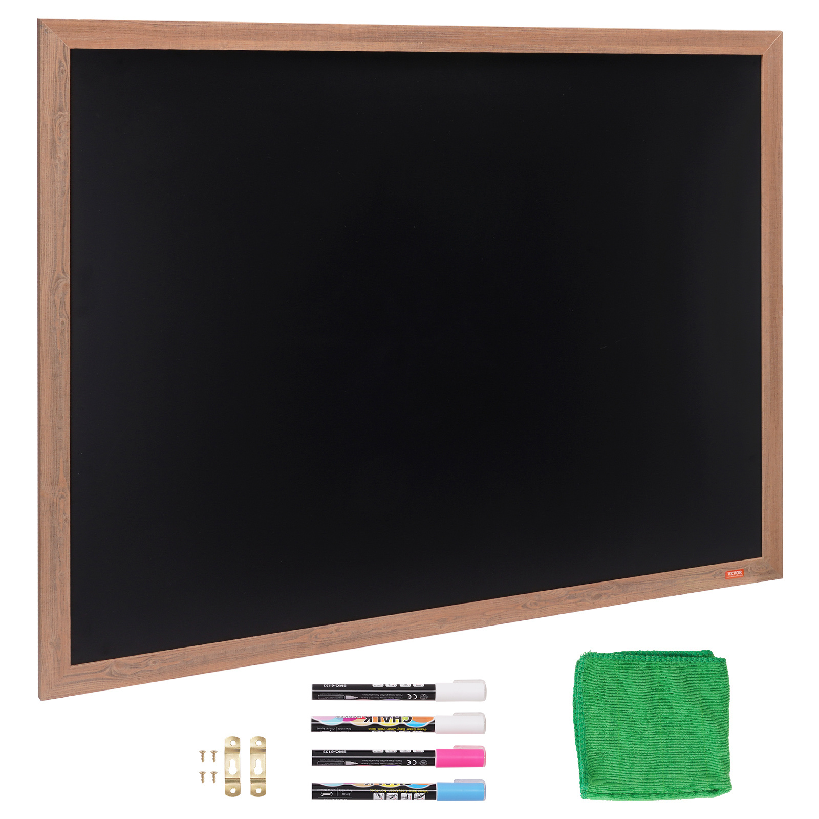   magnetic chalk board hanging message signs with chalks vintage chalkboard sign rustic brown framed calendar and bulletin combo boards 35 x46 kitchen home decor wedding