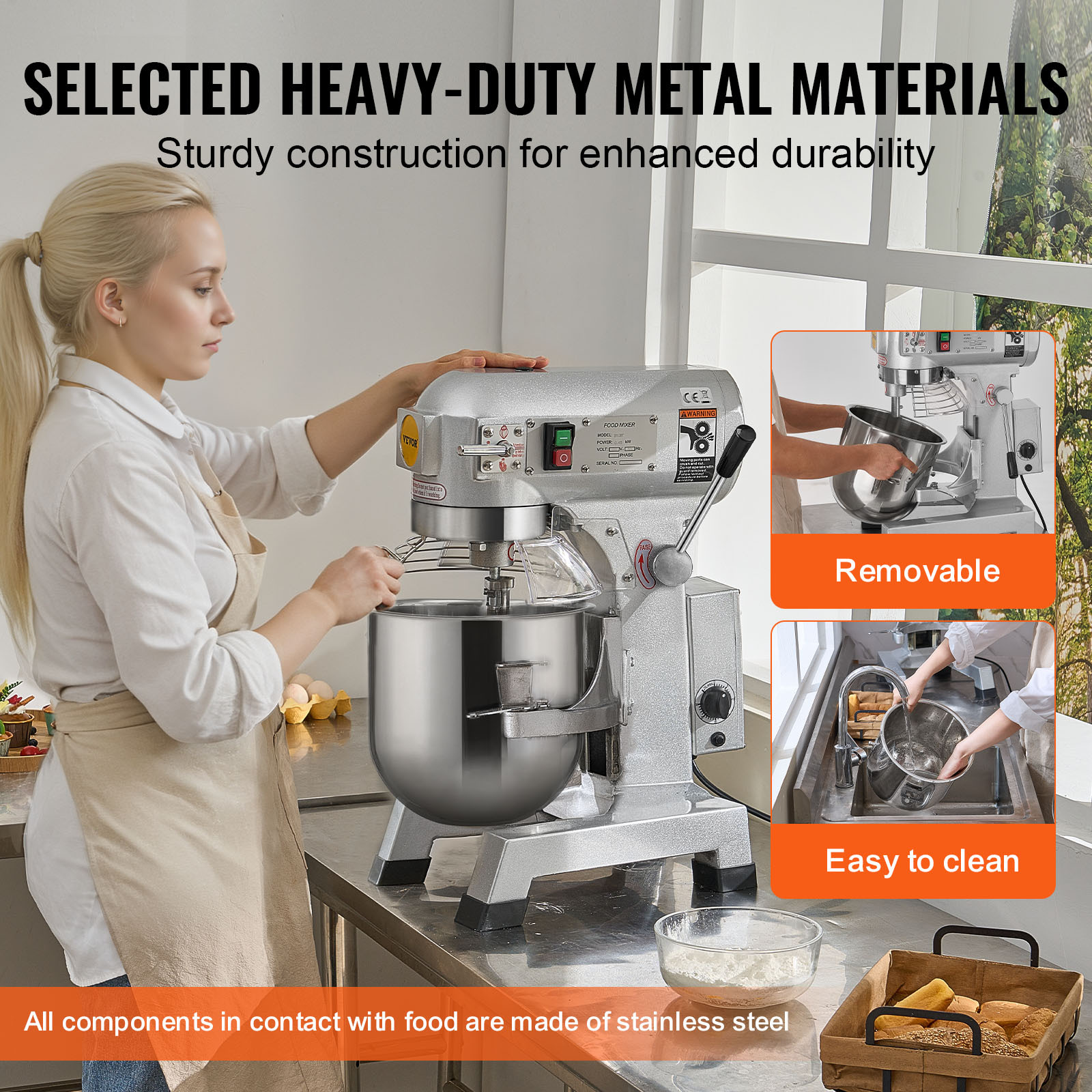 commercial food mixer 10l 18 7l 28 5l   stand dough mixer 550w 1100w for restaurant Product details 5