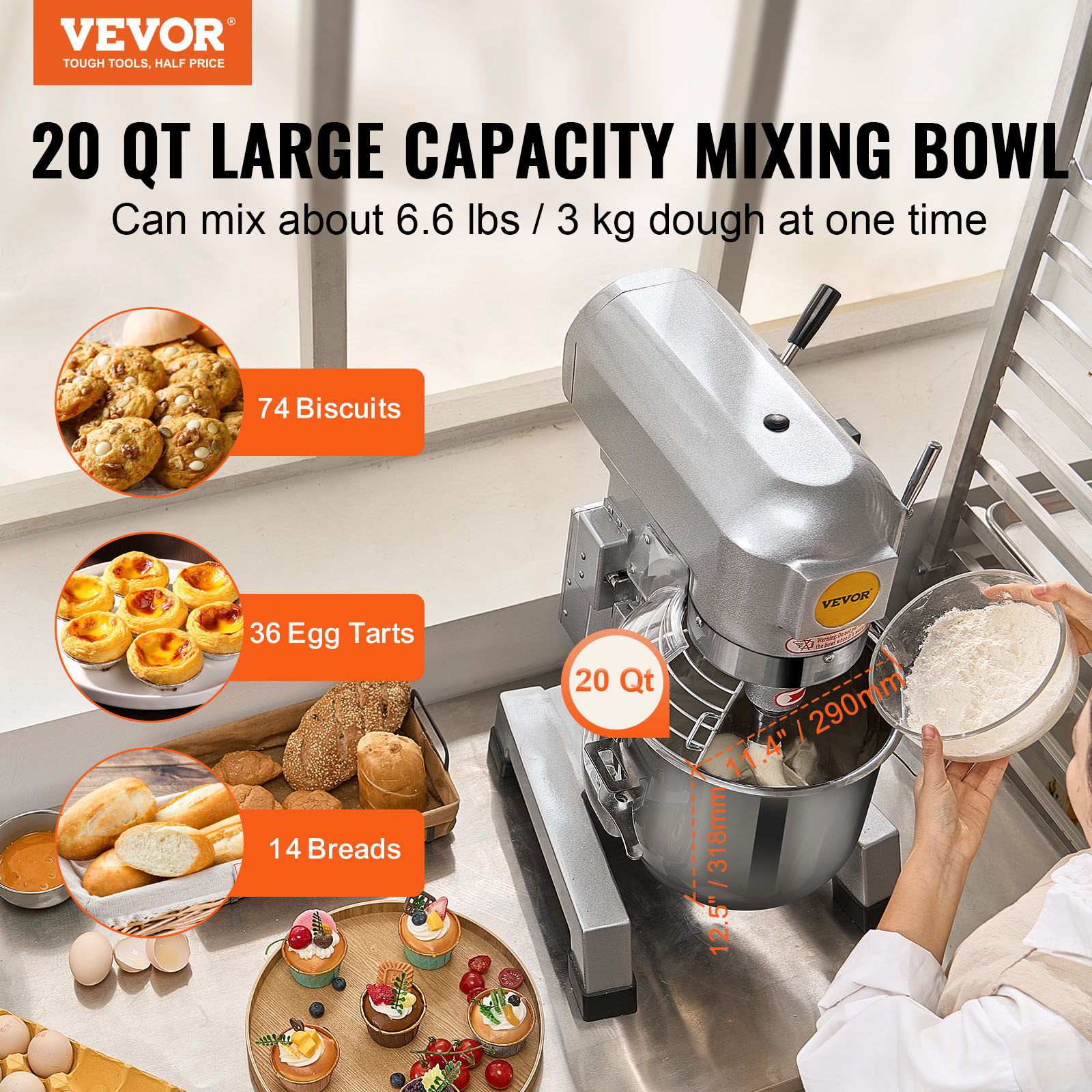 commercial food mixer 10l 18 7l 28 5l   stand dough mixer 550w 1100w for restaurant Product details 9