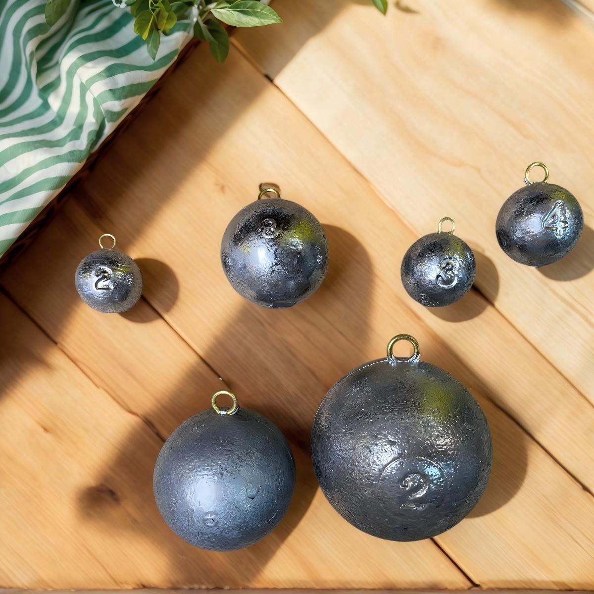 1 Oz Cannon Ball Sinkers - Fishing Weights - Choose Your Quantity - FREE SHIPPING Included