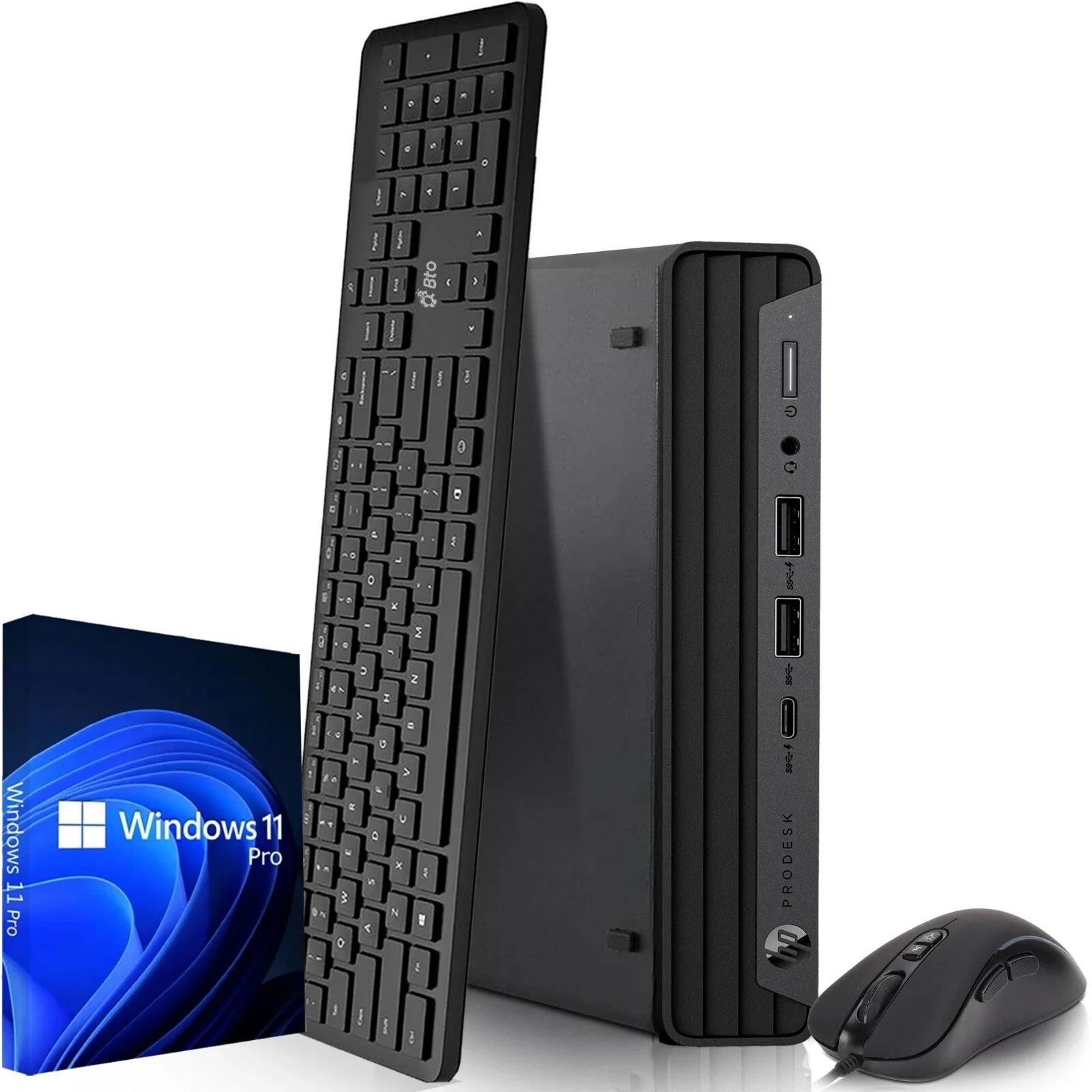 mini pc, lake n100 (up to 3.4ghz), win 11 pro desktop computer