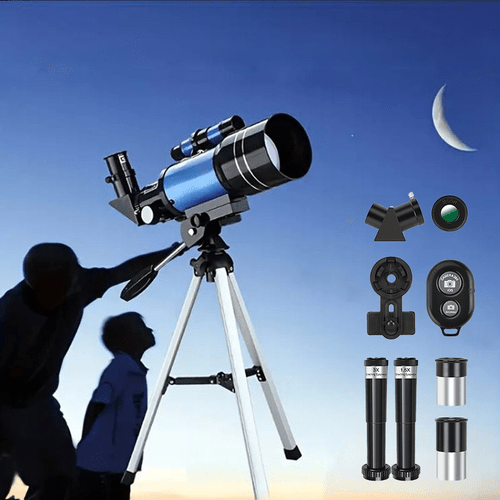 150x telescope 70mm aperture telescope suitable for adults high magnification portable astronomical telescope with tripod phone holder eyepiece lens viewing nature education and exploration the best christmas gift for family