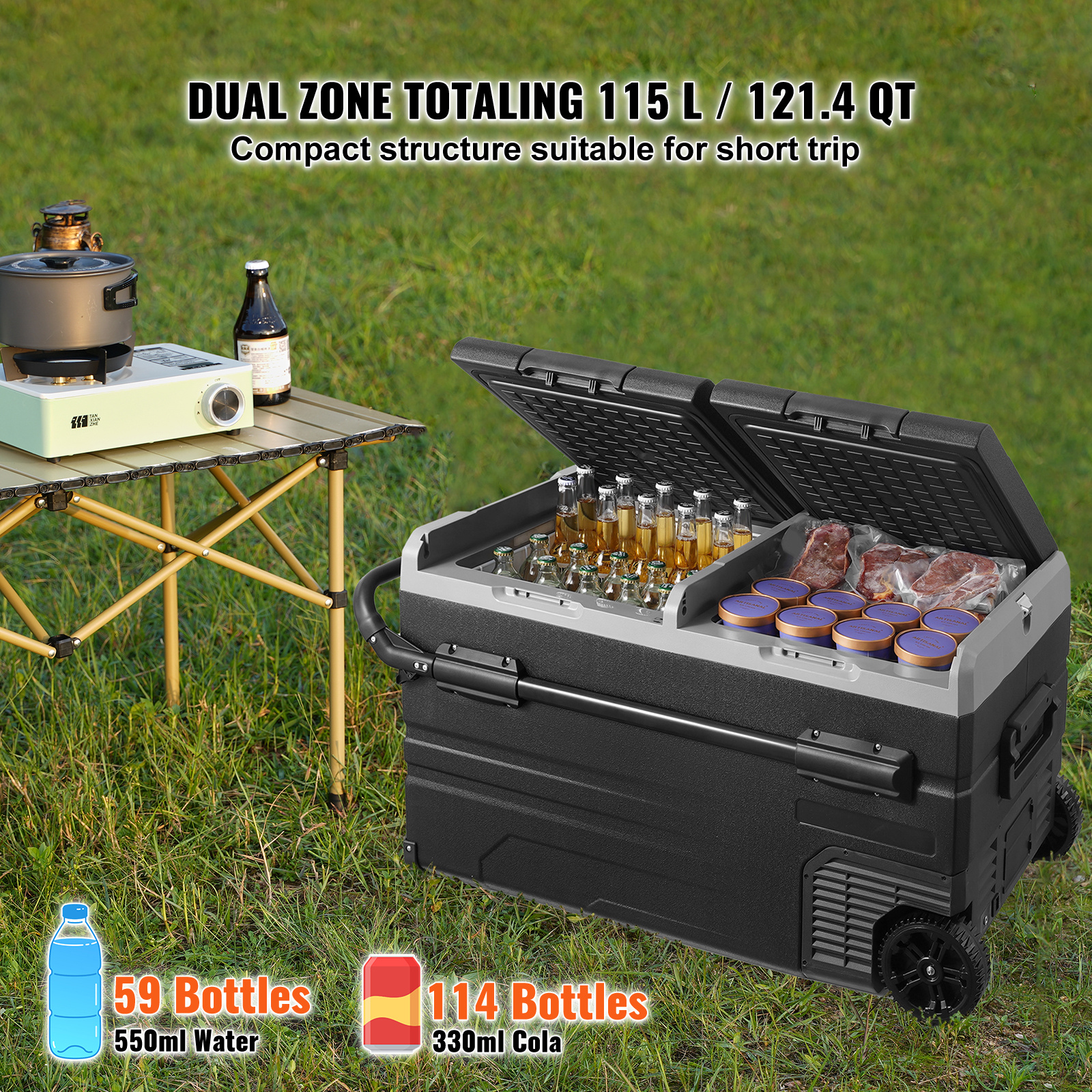 portable car refrigerator freezer compressor 115 l   for   Product details 7