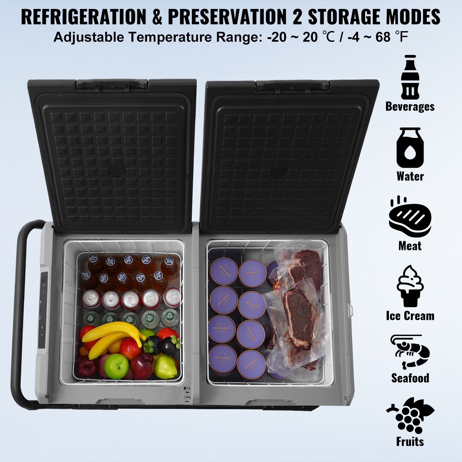 portable car refrigerator freezer compressor 115 l   for   Product details 0