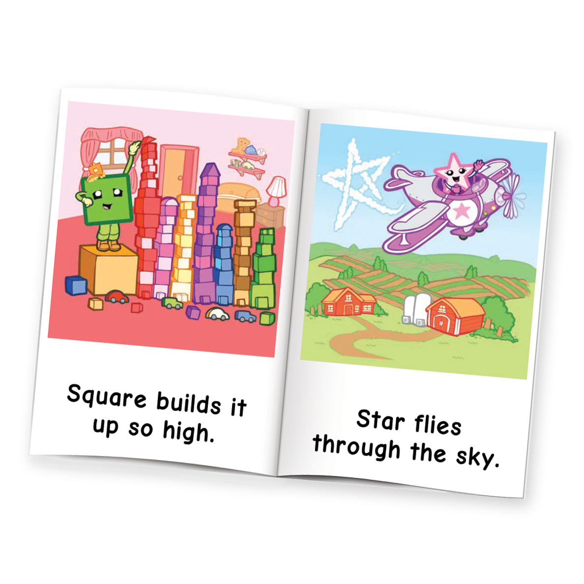 Meet the Shapes FUN PACK – Watch, Practice & Read! Bundle includes Flashcards, Movie Download, & Storybook