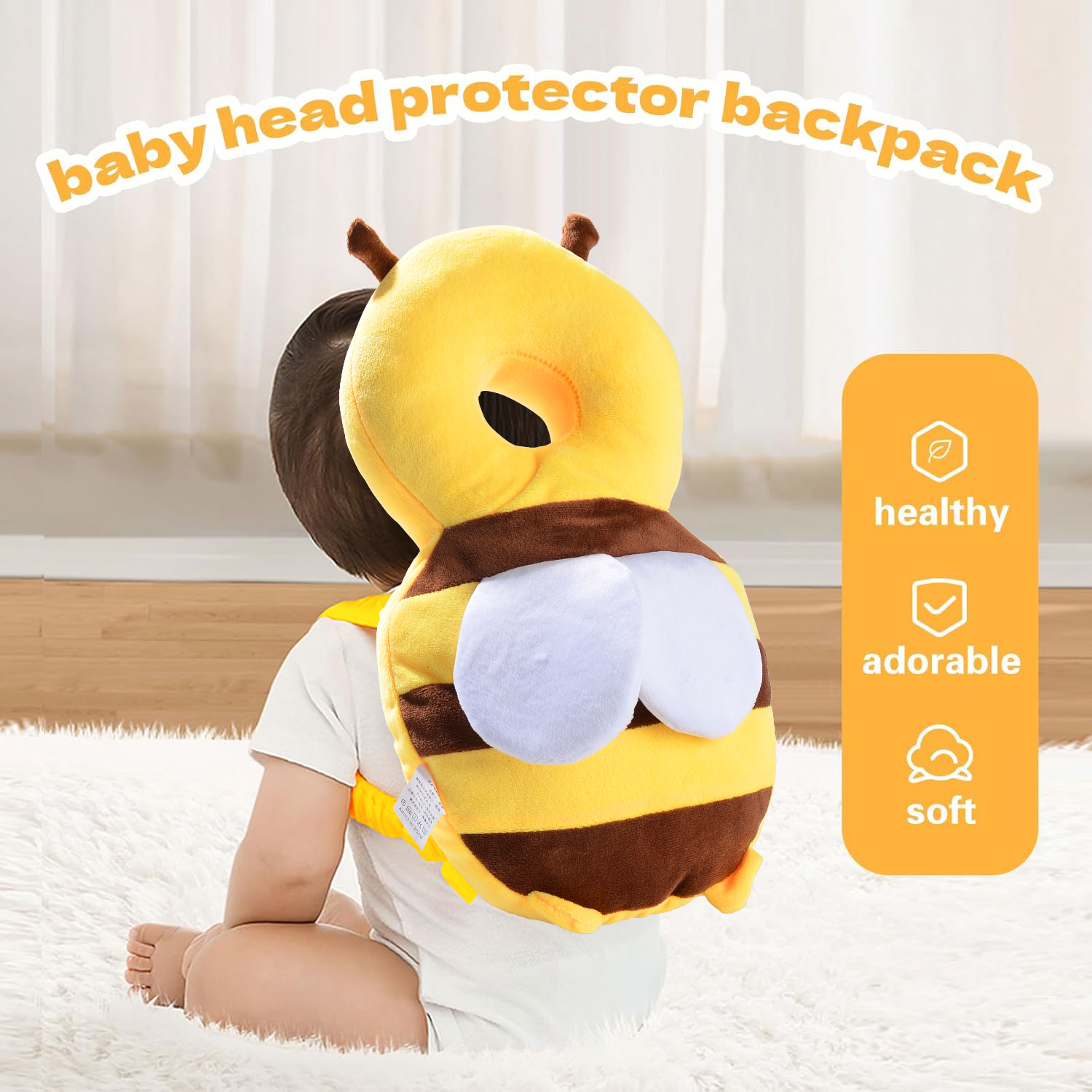 Baby Head Protector Backpack Soft Cartoon Baby Pillows Pad Cushion Hea