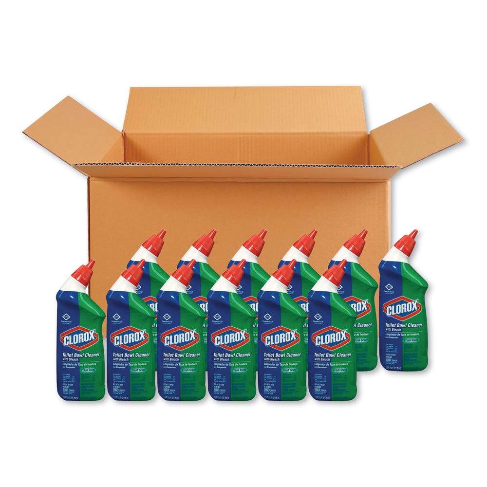 TEMU Clorox Bleach Toilet Bowl Cleaner, 24 Oz, Case Of 12