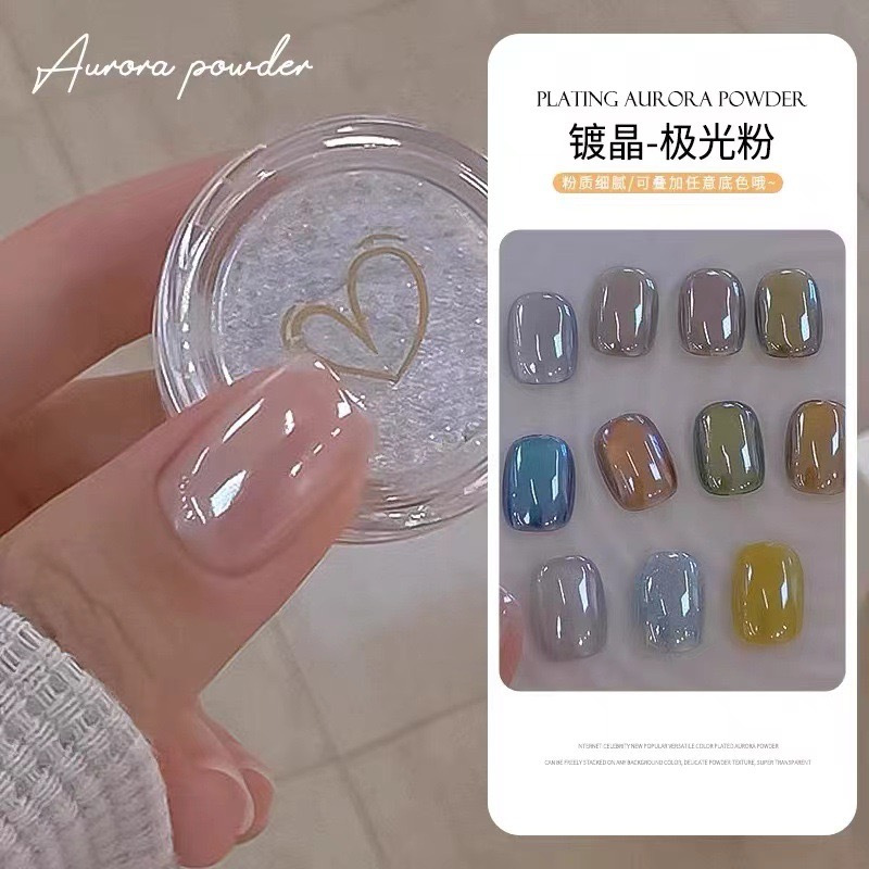 TEMU Chrome Powder Nail Art, Premium Chrome Powder