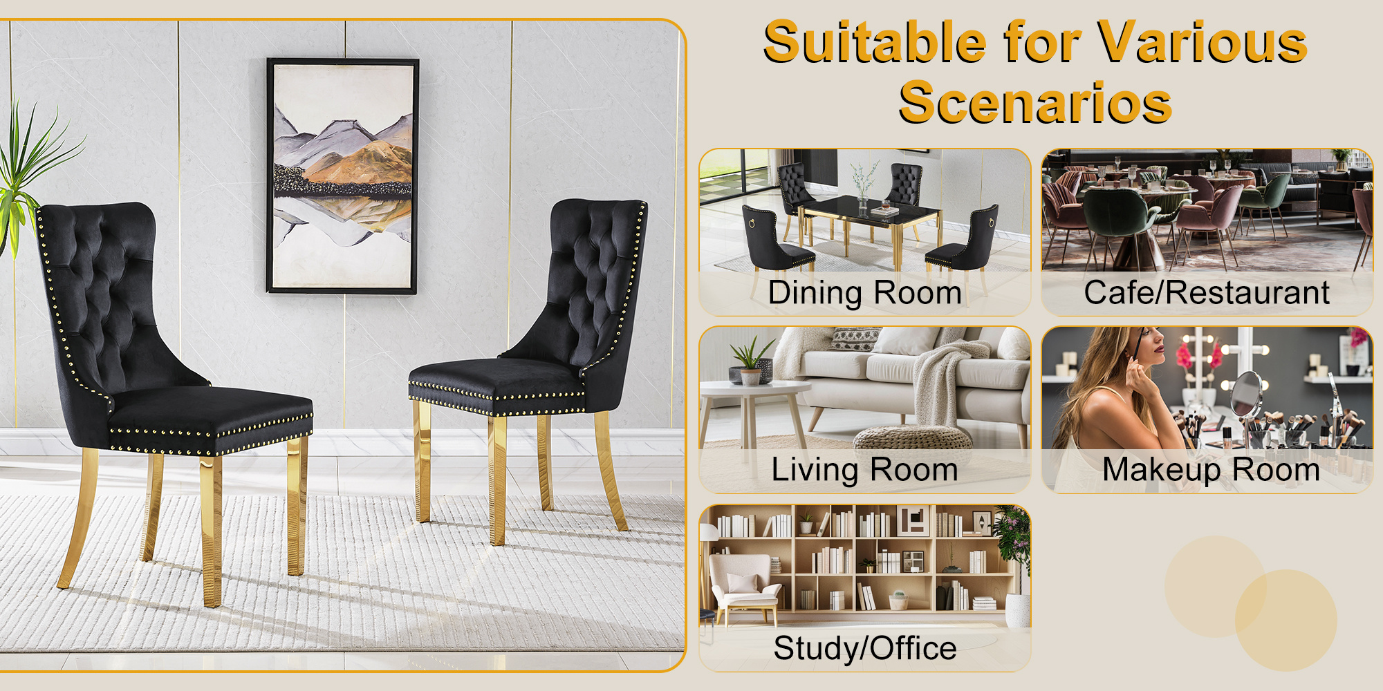70 modern rectangle   marble dining table set for 5 7 piece luxury rectangle   marble table with 4 6 velvet tufted chairs   and dining room furniture silver gold     table set Product details 4