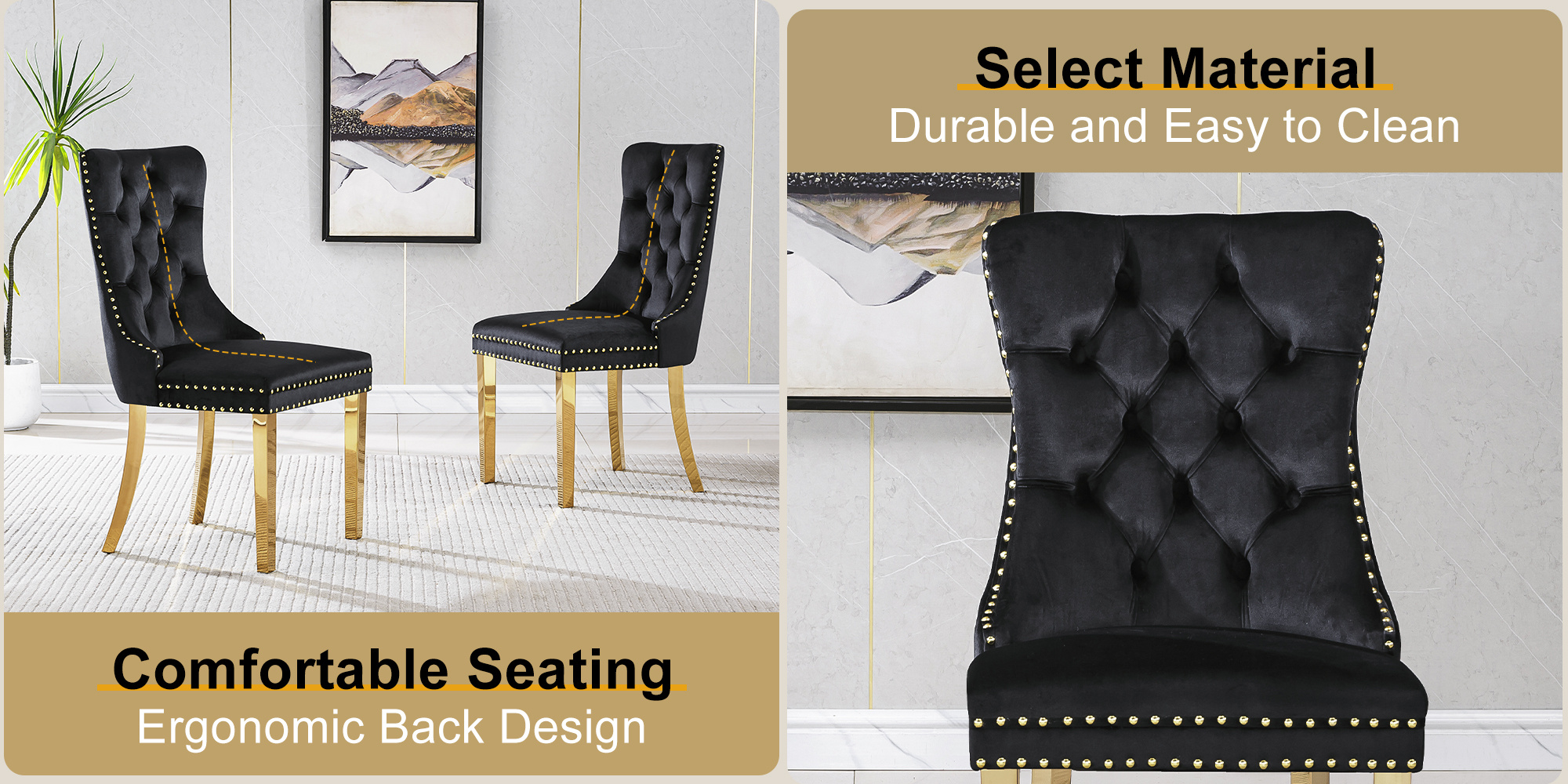 70 modern rectangle   marble dining table set for 5 7 piece luxury rectangle   marble table with 4 6 velvet tufted chairs   and dining room furniture silver gold     table set Product details 2