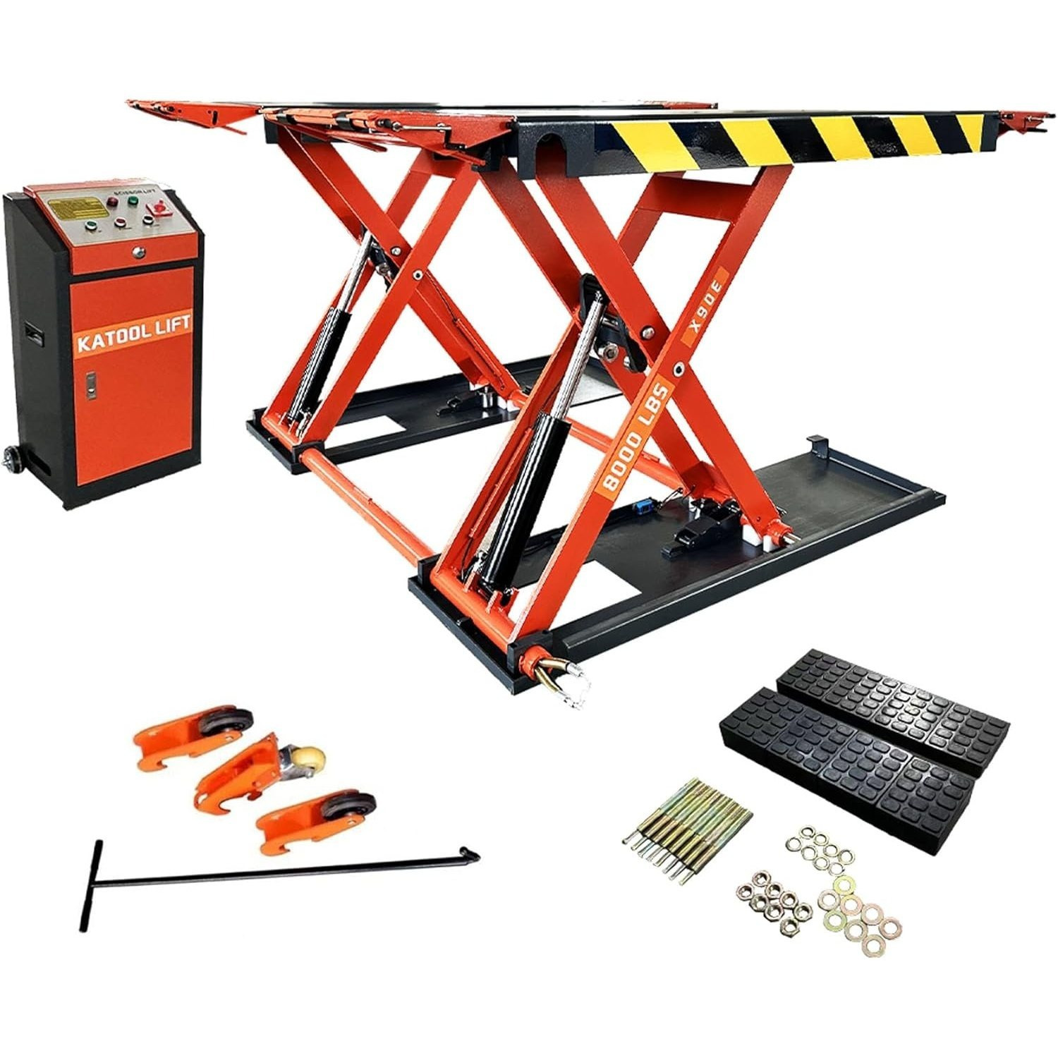 kt x90     scissor lift electric release 47 2 inch auto lift 110v 1ph with 8000lbs lifting capacity Product details 1