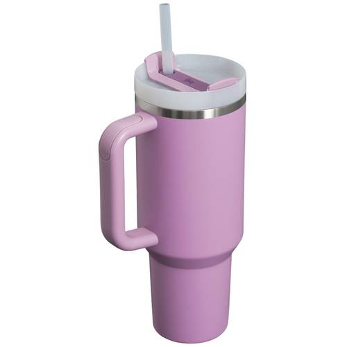 .0 Tumbler with Handle and Straw 40 oz | 3-Position Lid | Cup Holder Compatible for Travel | Insulated Stainless Steel Cup | BPA-Free | Lilac
