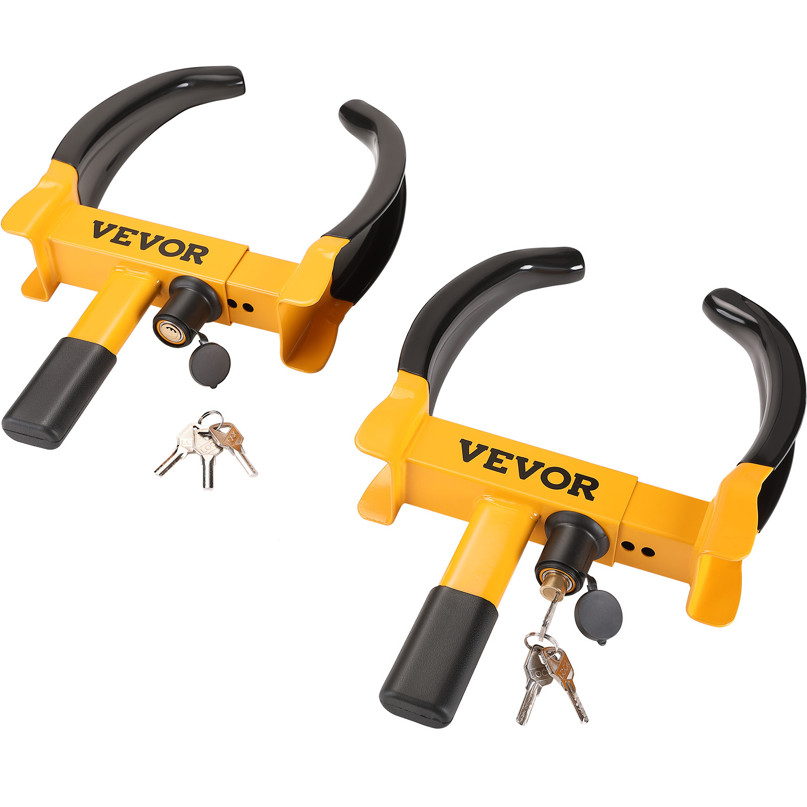TEMU Vevor Wheel Lock Clamp, 1 Pack/2 Pack Trailer Wheel Lock, Heavy-duty Anti Theft Tire Lock, Trailer Wheel Locks For Rv Trailers, Cars, Trucks, Suvs, Suction Cup Type/clamp Type