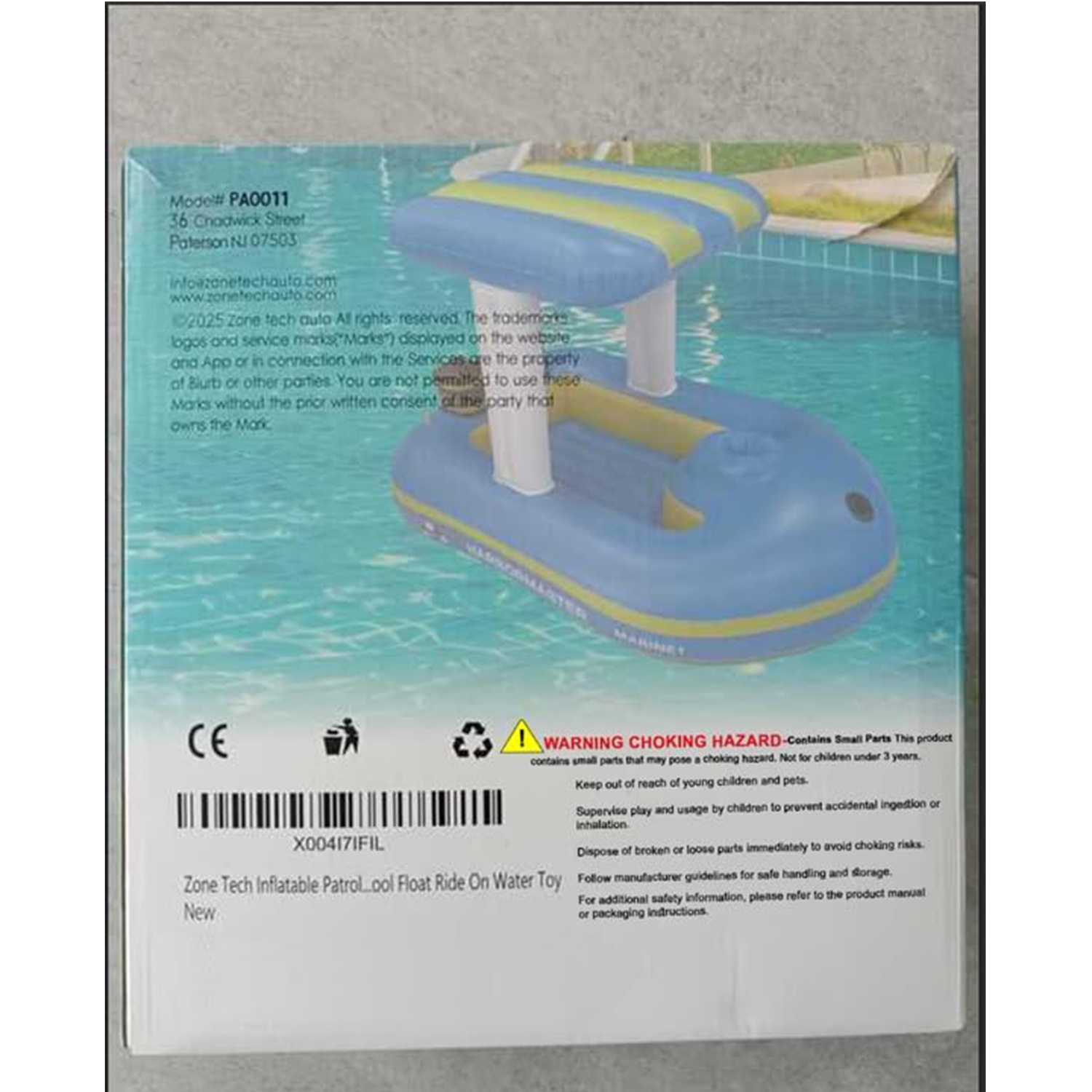 Flotador Inflable Para Piscina Con Pistola De Agua | Diseño De Kart | Para Niños De 3 A 12 Años | Resistente Y Ligero