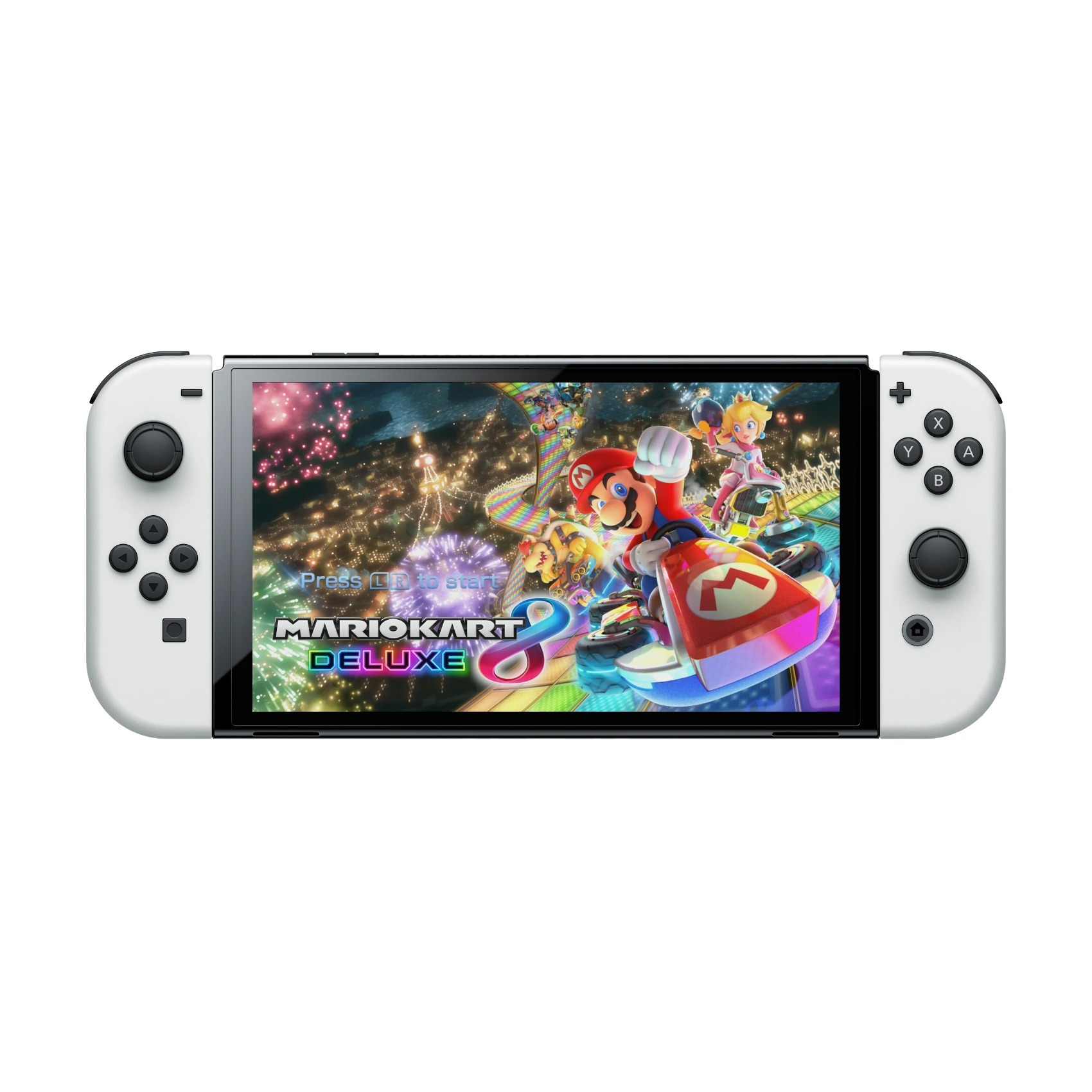 Nintendo Switch OLED Model: Mario Kart 8 Deluxe Bundle Multi White